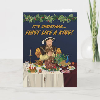 Henry VIII Feast Like A King Christmas Card