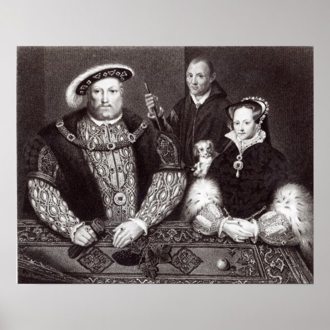 Henry VIII, his daughter Queen Mary Poster (Front)