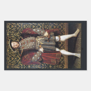 Henry VIII Portrait Rectangular Sticker