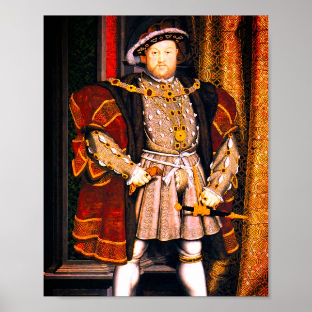 Henry VIII Tudors History King England six Wives P Poster (Front)