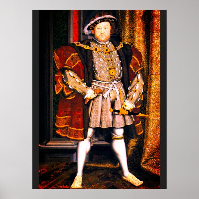 Henry VIII Tudors History King England six Wives Poster (Front)