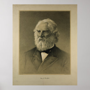Henry W. Longfellow Portrait (1888) Poster