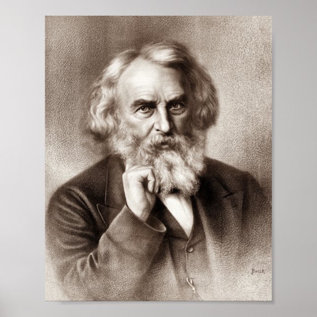 Henry Wadsworth Longfellow - American Poet Poster (Front)