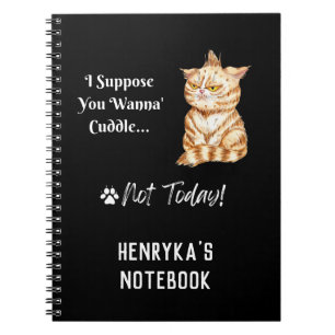Henryka's Grumpy Cat Spiral Notebook
