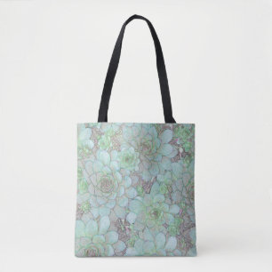 Hens And Chicks Tote Bag