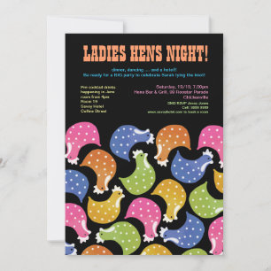 Hens Night Bachelorette Party Wedding Invite