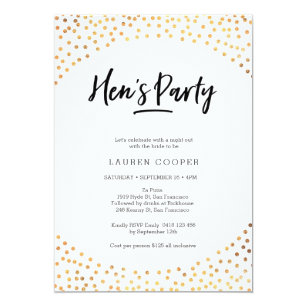 Hen/'s party print Copper foil HENS party sign personalised hens poster name