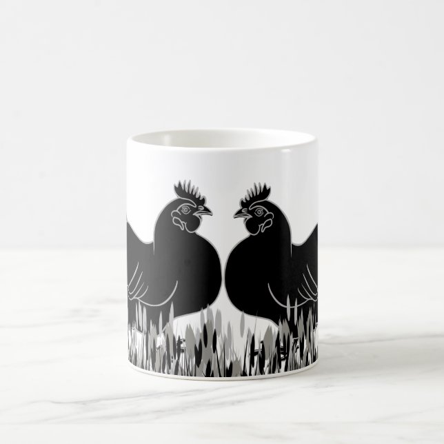 Hens~Silhouette  Coffee Mug (Center)