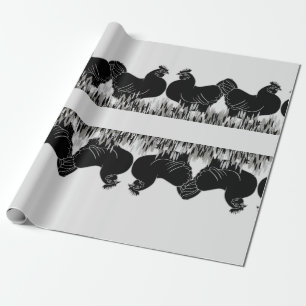 Hens~Silhouette Wrapping Paper