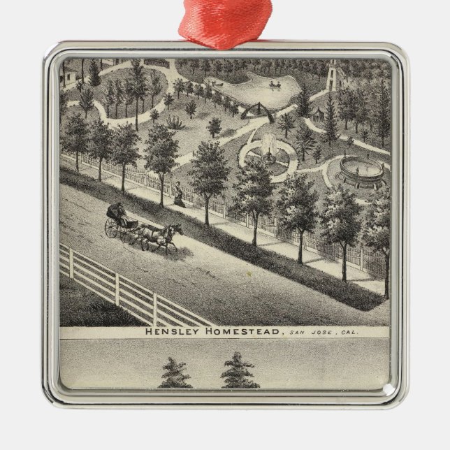 Hensley, Beans residences Metal Tree Decoration (Front)