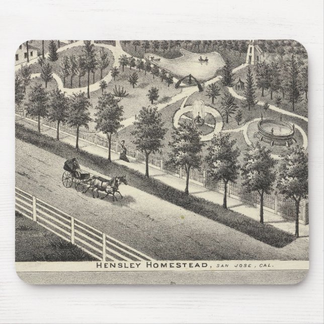 Hensley, Beans residences Mouse Mat (Front)