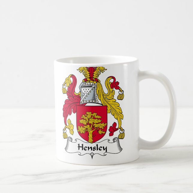 Hensley Family Crest Coffee Mug (Right)