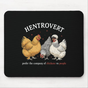 Hentrovert Chicken Lover Prefect The Company Of Ch Mouse Mat