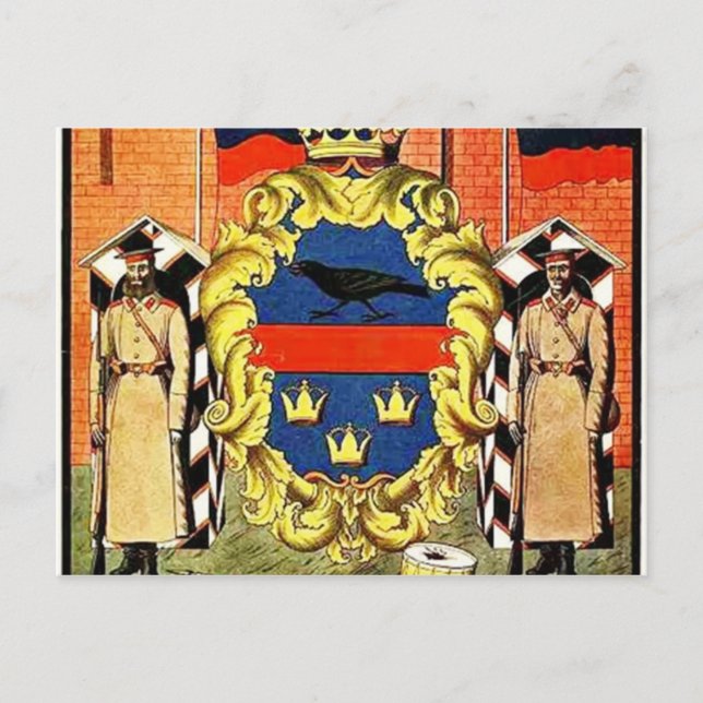 Heorhiy Narbut- Galicia Governorate coat of arms Postcard (Front)