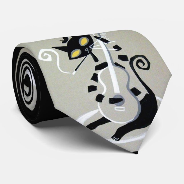 hep cat print tie (Rolled)