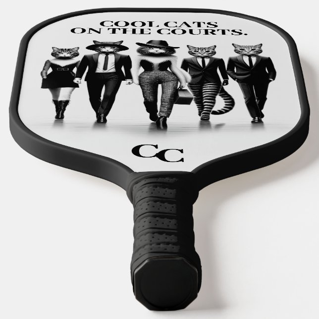 Hep Cat Runway Models Walking the Catwalk Pickleball Paddle (Laydown)