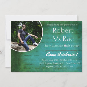 Hep -Grunge photo graduation cards