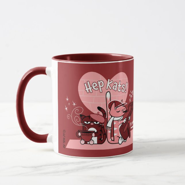 HEP KATS by Jeff Willis Art Mug (Left)