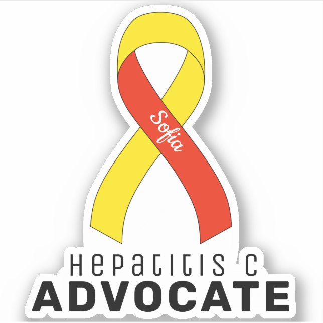Hepatitis C Advocate Vinyl Sticker (Front)