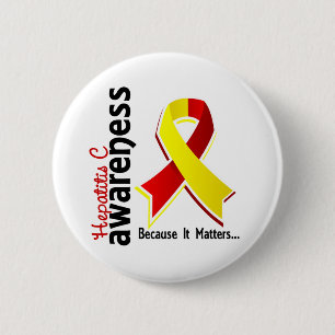 Hepatitis C Awareness 5 6 Cm Round Badge