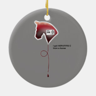 Hepatitis C Ceramic Tree Decoration
