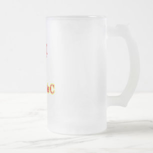 Hepatitis C Frosted Glass Beer Mug