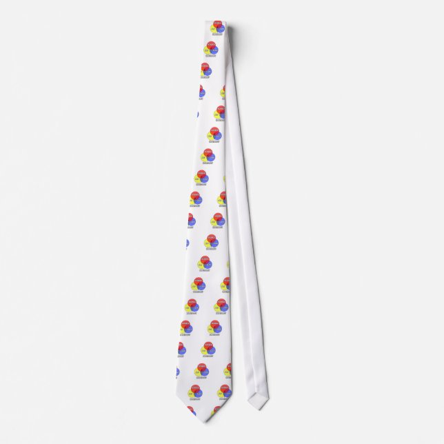 Hepatology .. Science Art Luck Tie (Front)