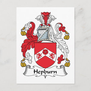 Hepburn Family Crest Postcard