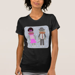 Hepcat Fun Fifties Cartoon Sock Monkeys T-Shirt