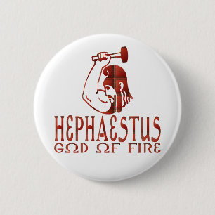 Hephaestus 6 Cm Round Badge