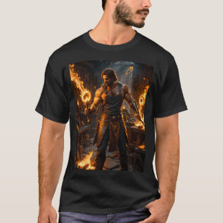 Hephaestus Hephaistos Vulcan Greek Mythology Fire T-Shirt