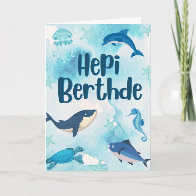 Hepi Birthde Papua New Guinea Card (Front)