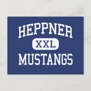 Heppner - Mustangs - High School - Heppner Oregon Postcard
