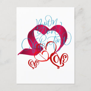 HEPPY VALENTINES DAY POSTCARD