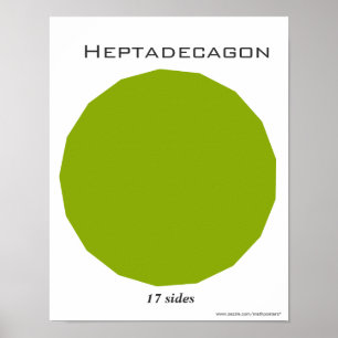 Heptadecagon Poster of Polygon