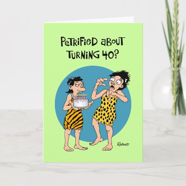Her 40th Birthday Greeting Card (Front)