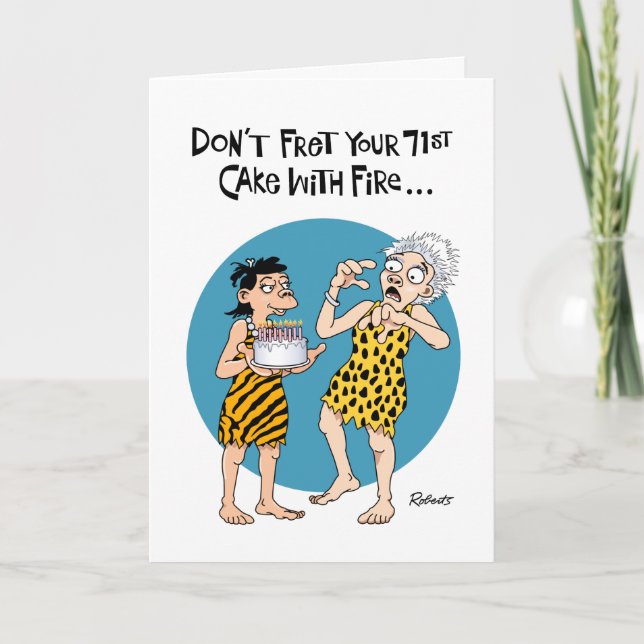 Her 71st Birthday Card (Front)