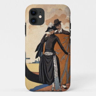 Her and Him, Fashion Illustration, 1921 (pochoir p iPhone 11 Case