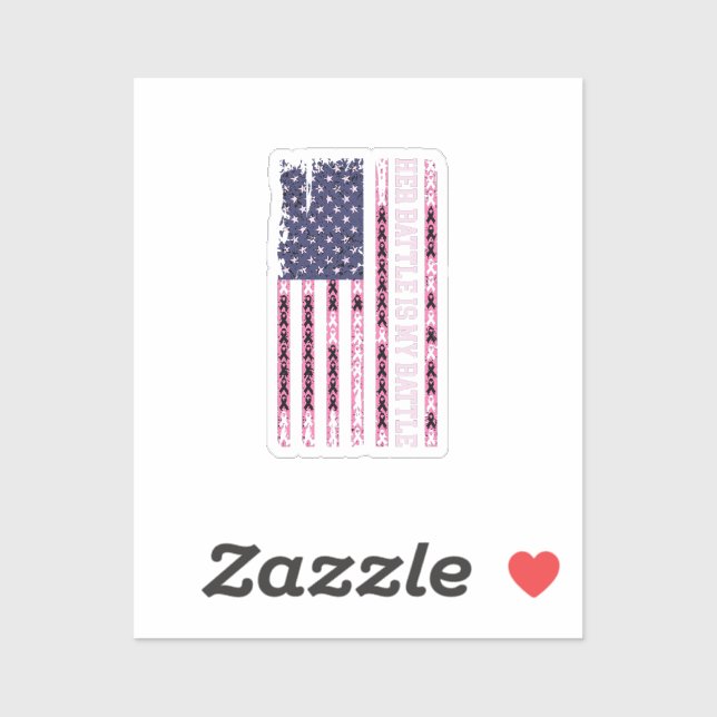 her battle is my battle, design for breast cancer  (Sheet)