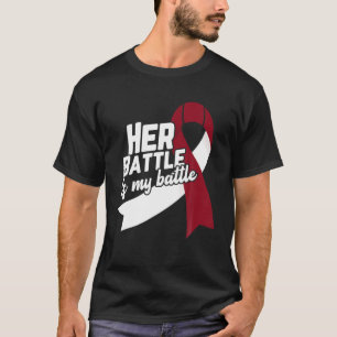 Her Battle Is My Battle Head And Neck Cancer Aware T-Shirt