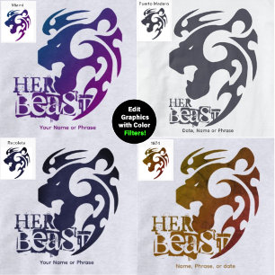 Her Beast & His Beauty – Fun Couples Matching Hoo Hoodie