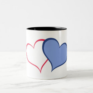 Her BETTER HALF she+HE (1 of 2) Two-Tone Coffee Mug