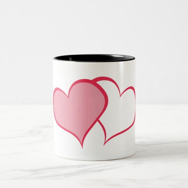 Her BETTER HALF SHE+she (1 of 2) Two-Tone Coffee Mug (Center)