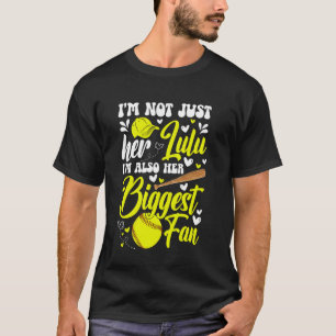 Her Biggest Fan Softball Lulu Of A Softball Player T-Shirt