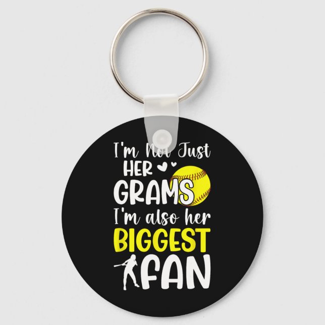Her Biggest Fan Softll Grams Of A Softll Player _1 Key Ring (Front)