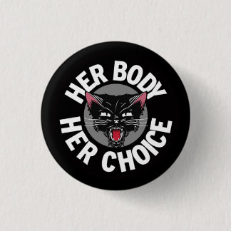 Her Body Her Choice 3 Cm Round Badge