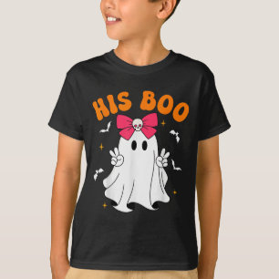 Her Boo &amp; His Boo Funny Matching Halloween Cou T-Shirt