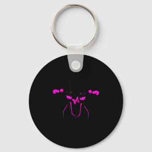 Her Breast Cancer Fight Is My Fight Friends Suprt  Key Ring
