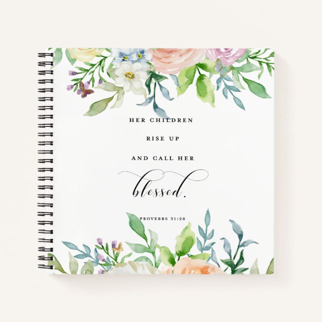 Her Children Rise & Call Her Blessed Notebook (Front)