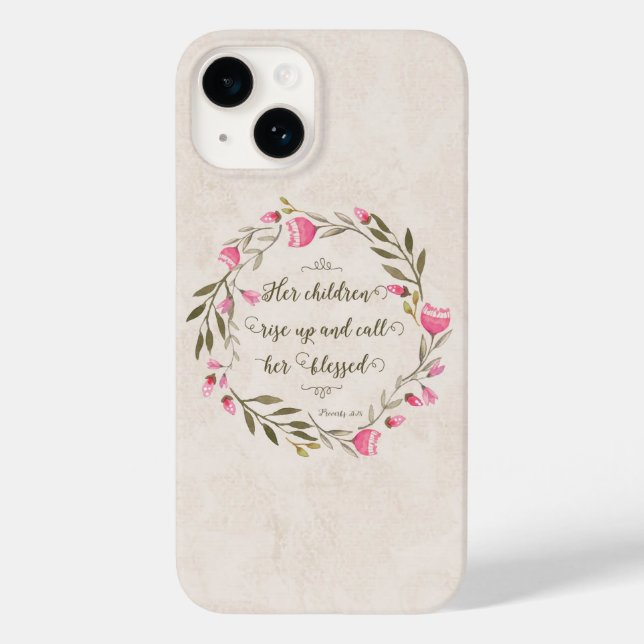Her Children Rise Up & Call Her Blessed Case-Mate iPhone Case (Back)